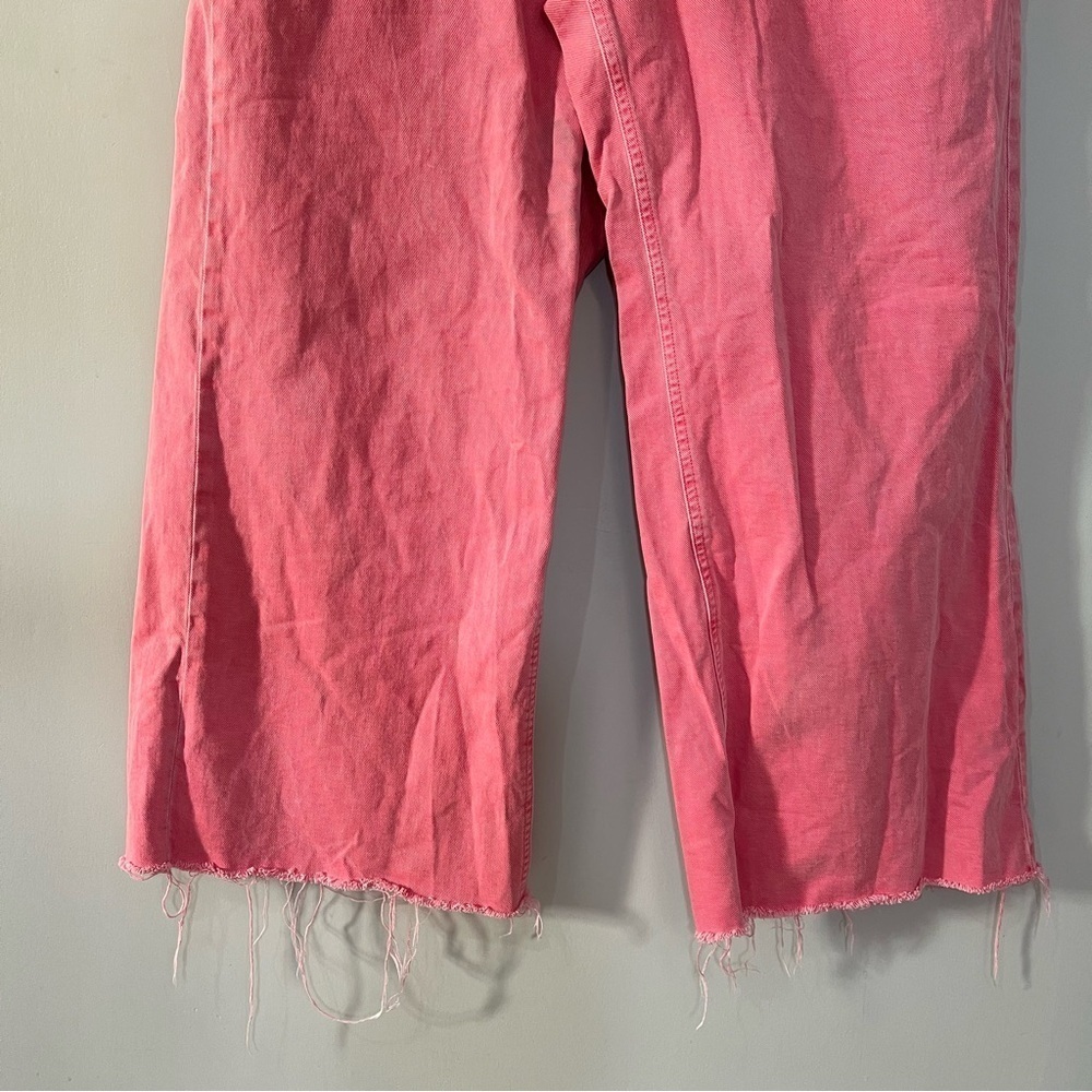 GAP pink cargo hi rise wide leg jeans baggy skater pants street style hip hop - Picture 6 of 10